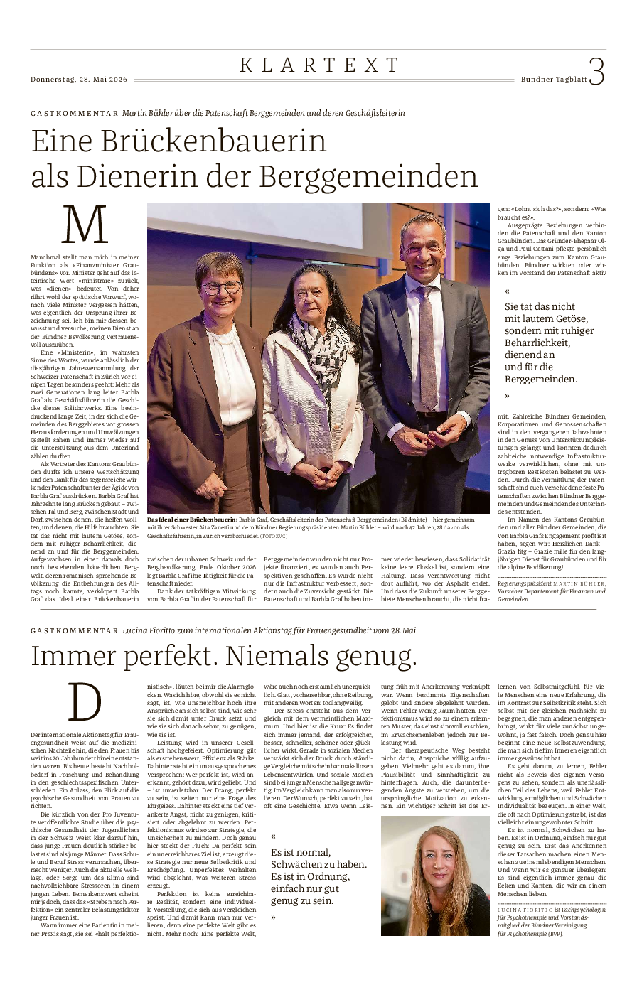 Gastkommentar Mai 2026