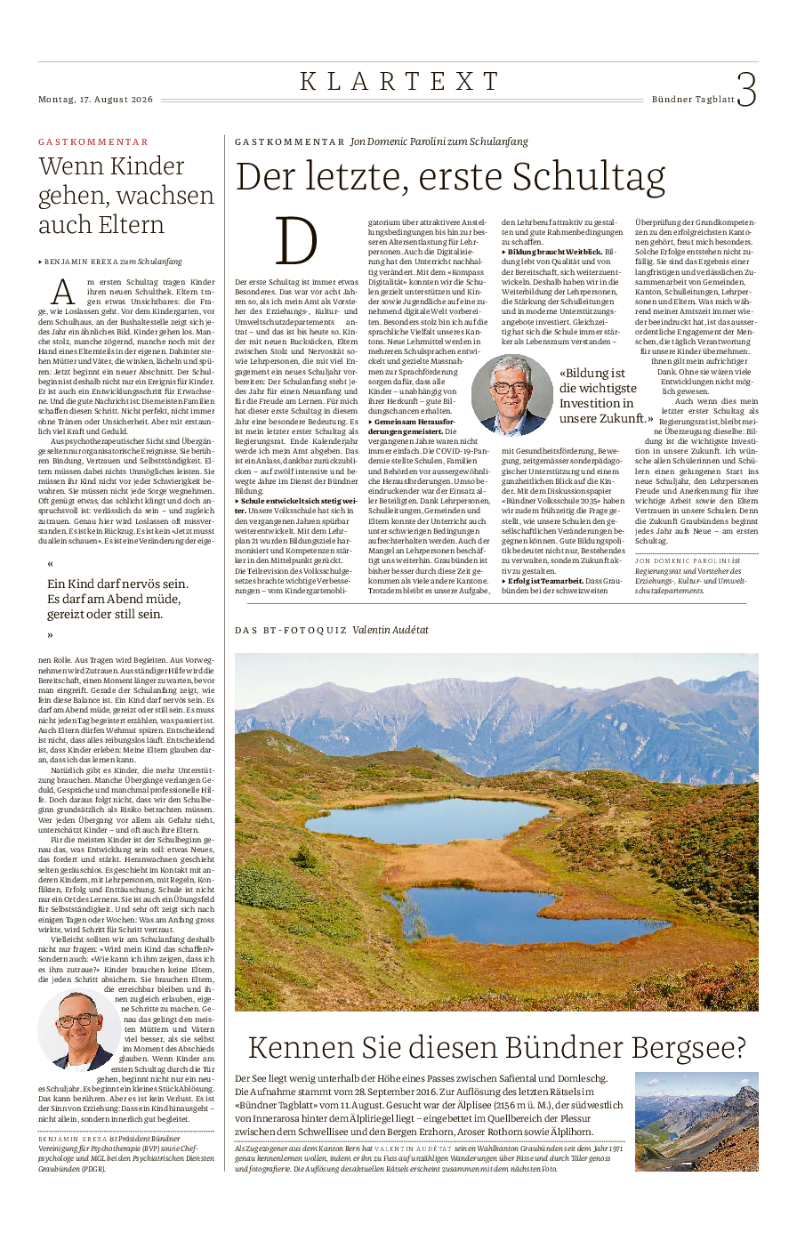 Gastkommentar August 2026 Gastkommentar August 2026